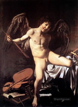 Caravaggio Painting - Amor Victorious Caravaggio